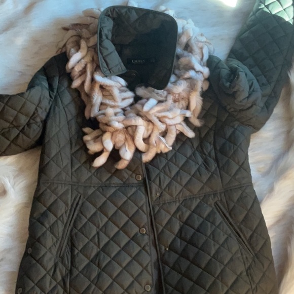 Diana Rosh Rabbit Fur Scarf - Picture 6 of 7